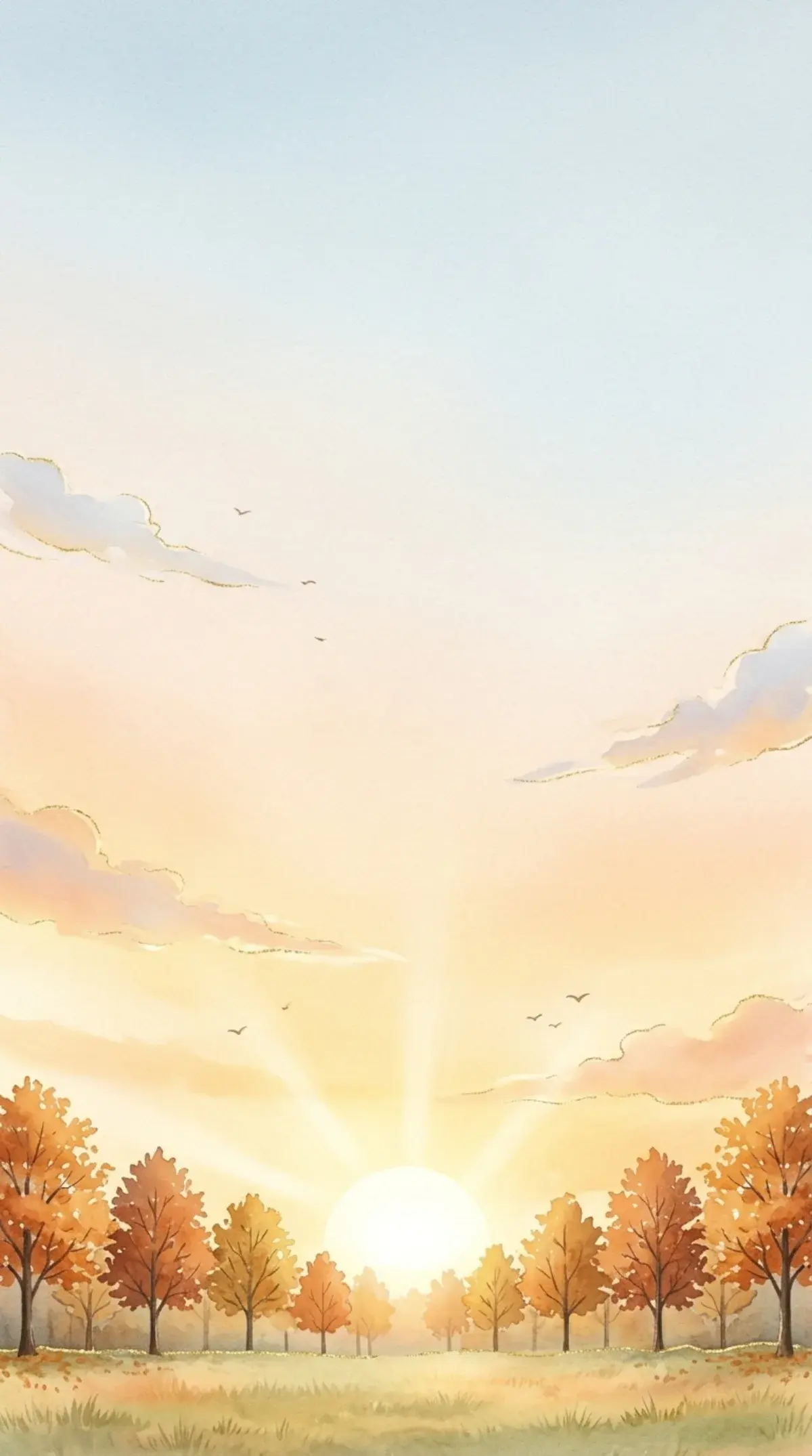 Autumn Sunrise Meadow