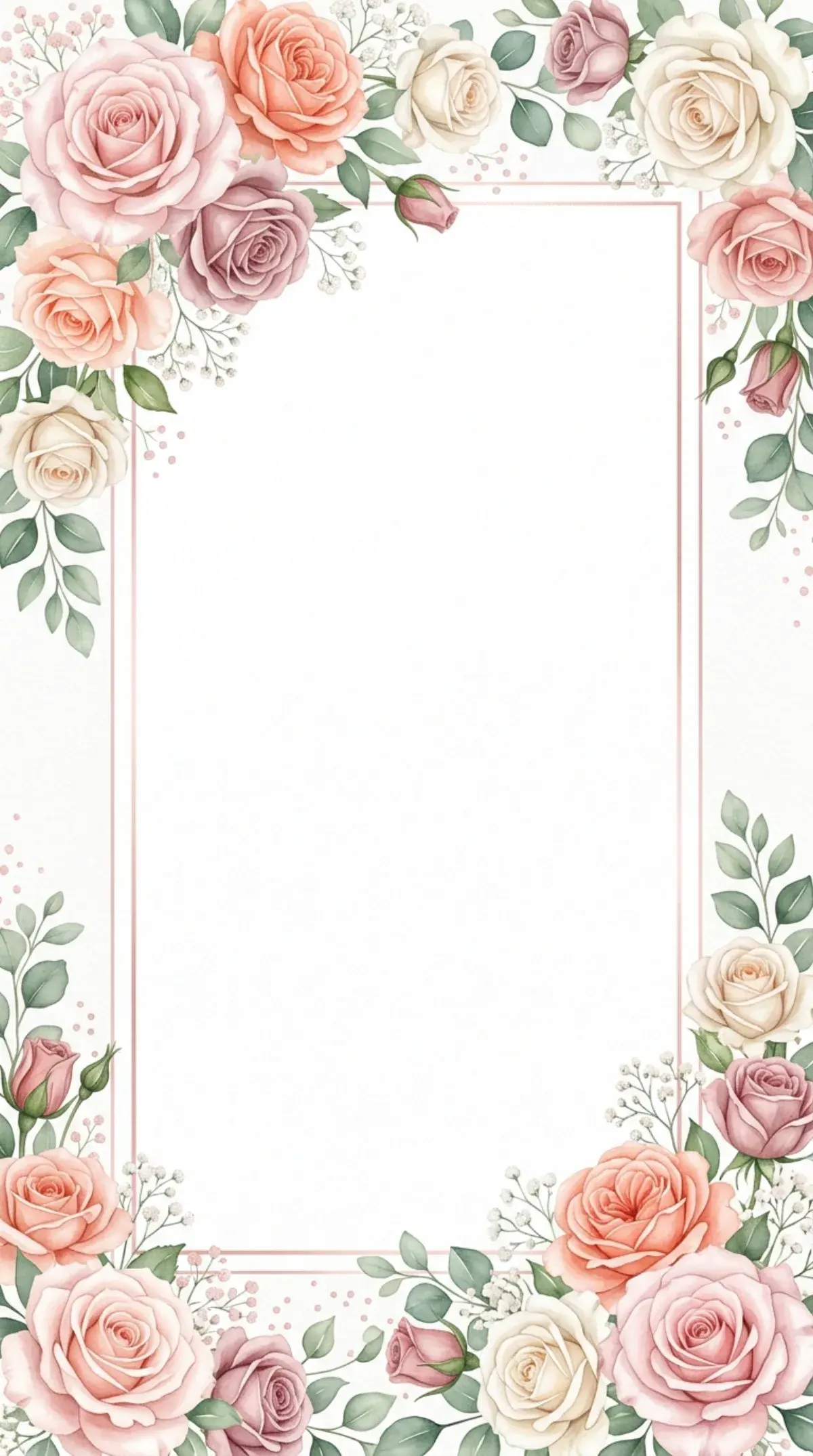 Blush Rose Border
