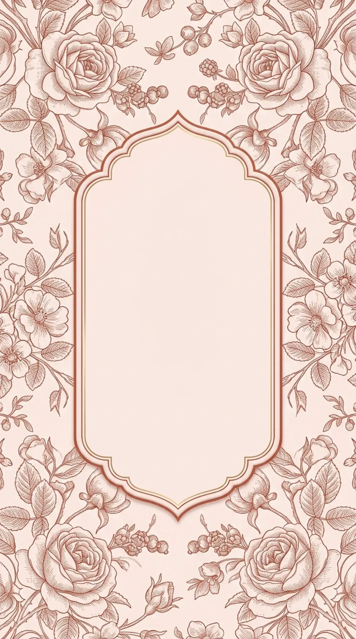 Blush Rose Cartouche