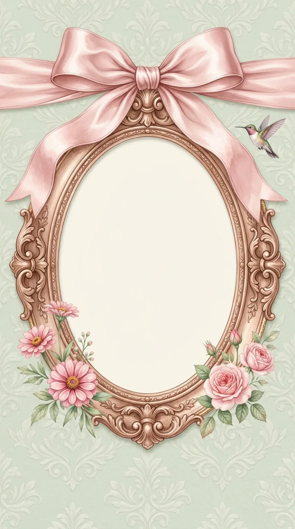 Bow Oval Frame
