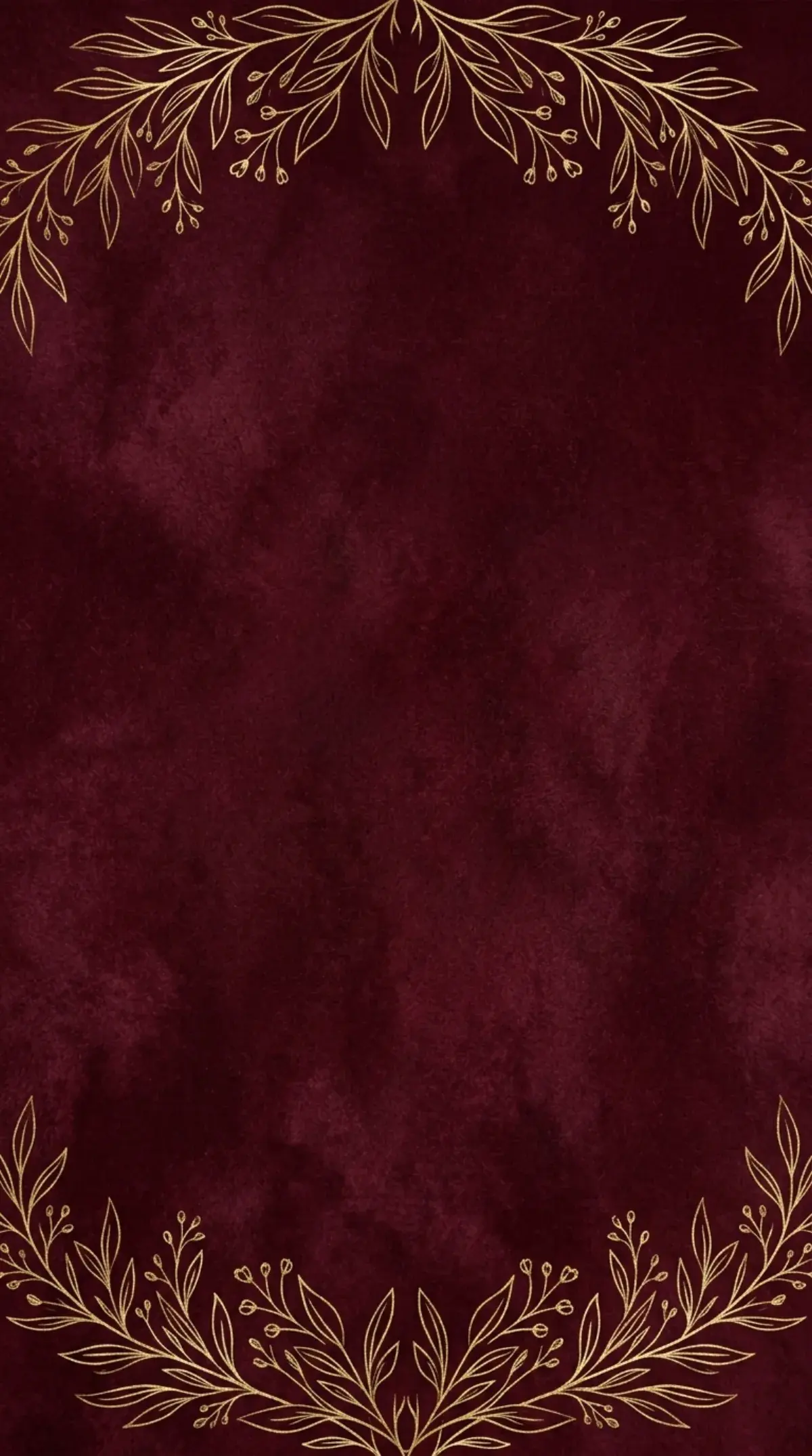 Burgundy Gold Foliage