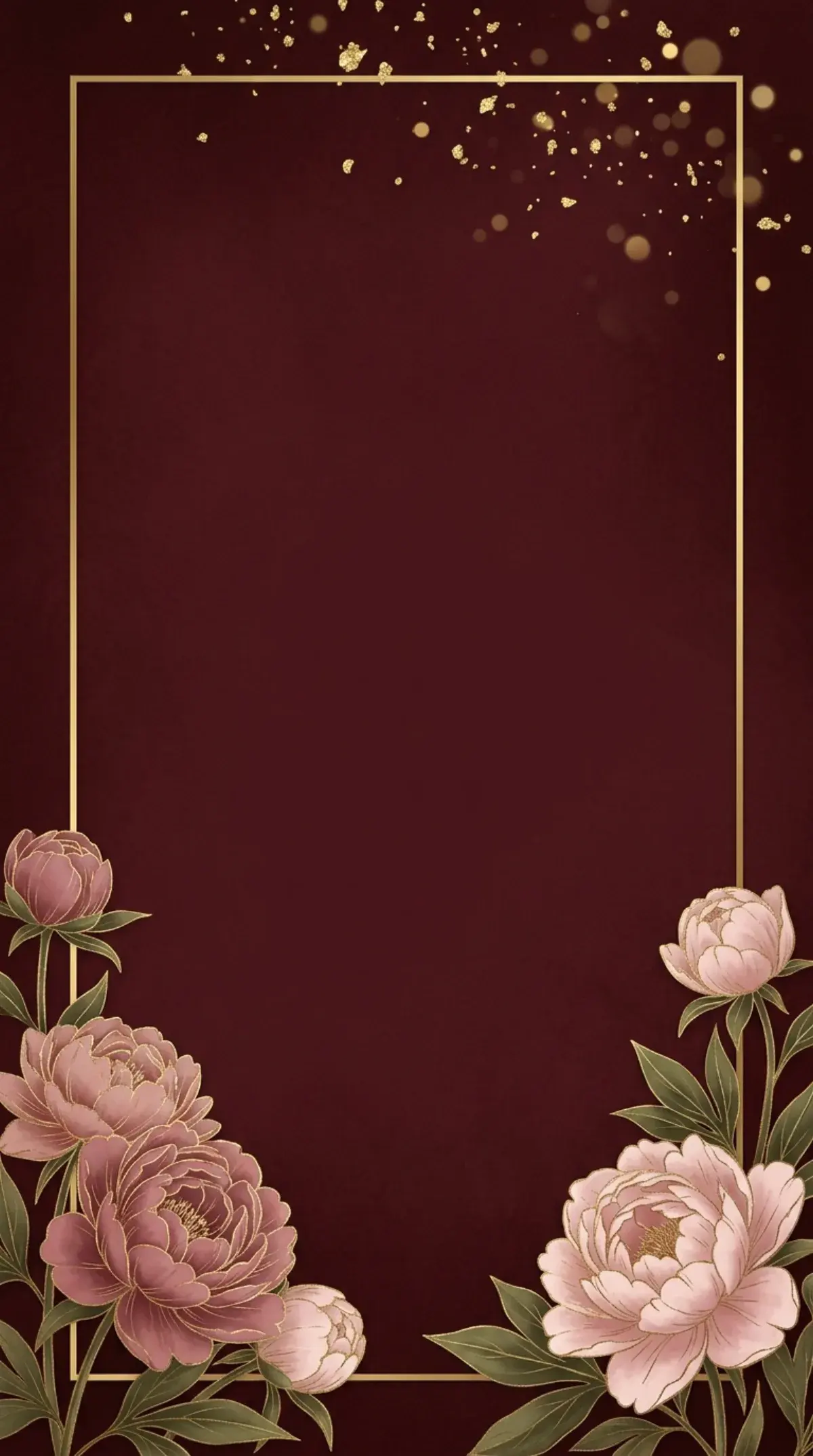 Burgundy Peony
