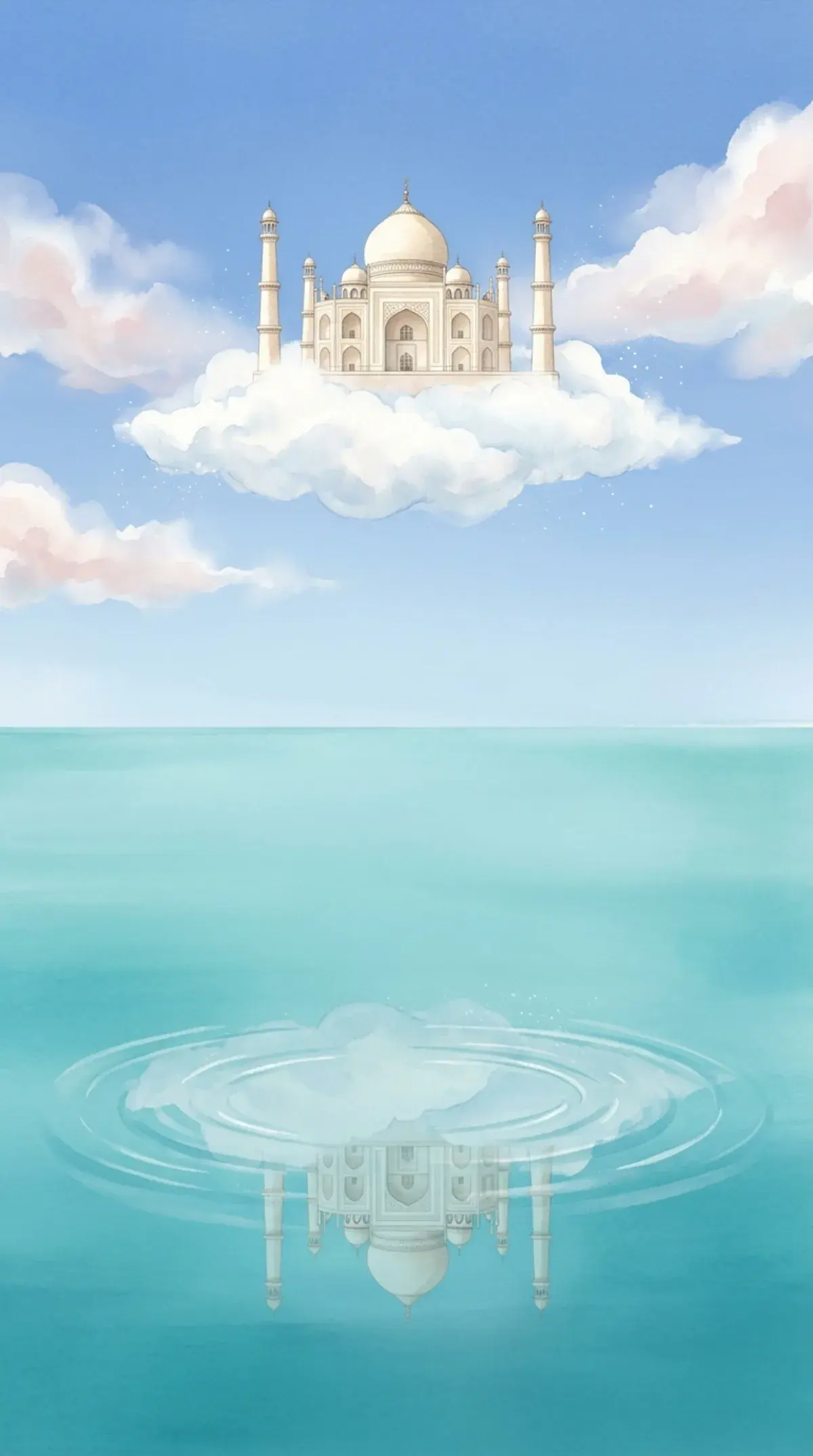 Cloud Taj Mirror
