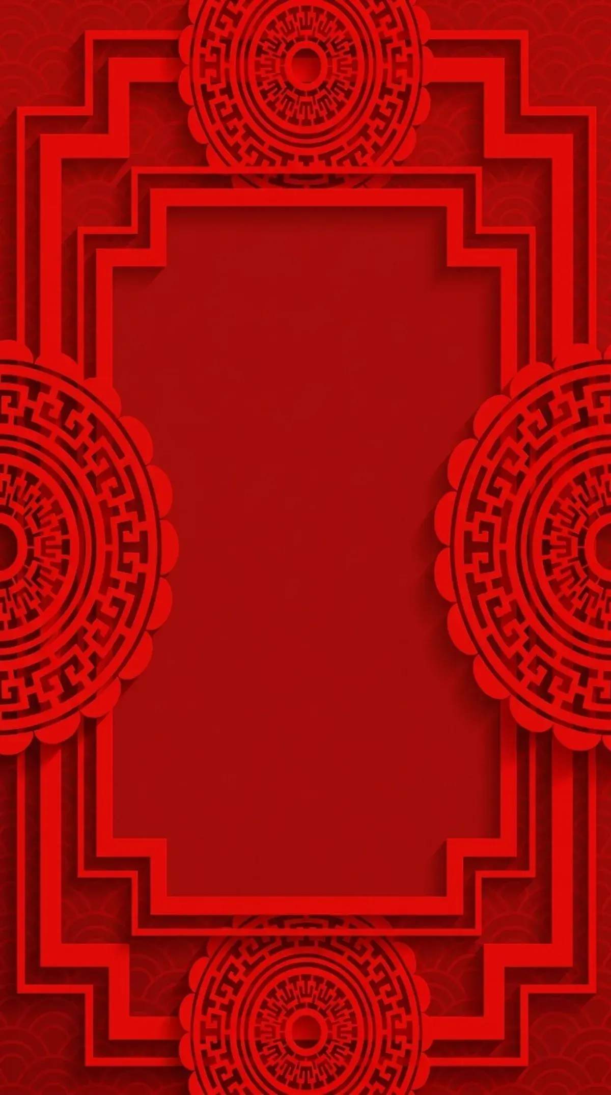 Crimson Fretwork Medallion