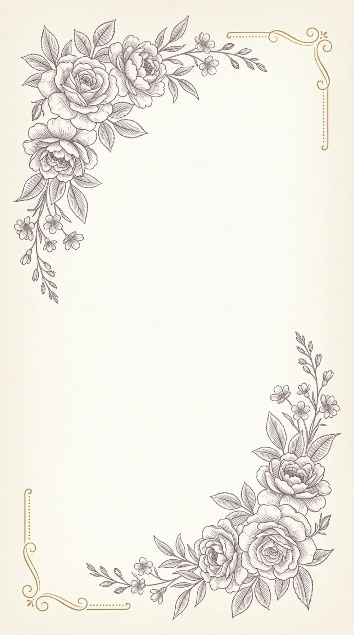 Engraved Rose Deco