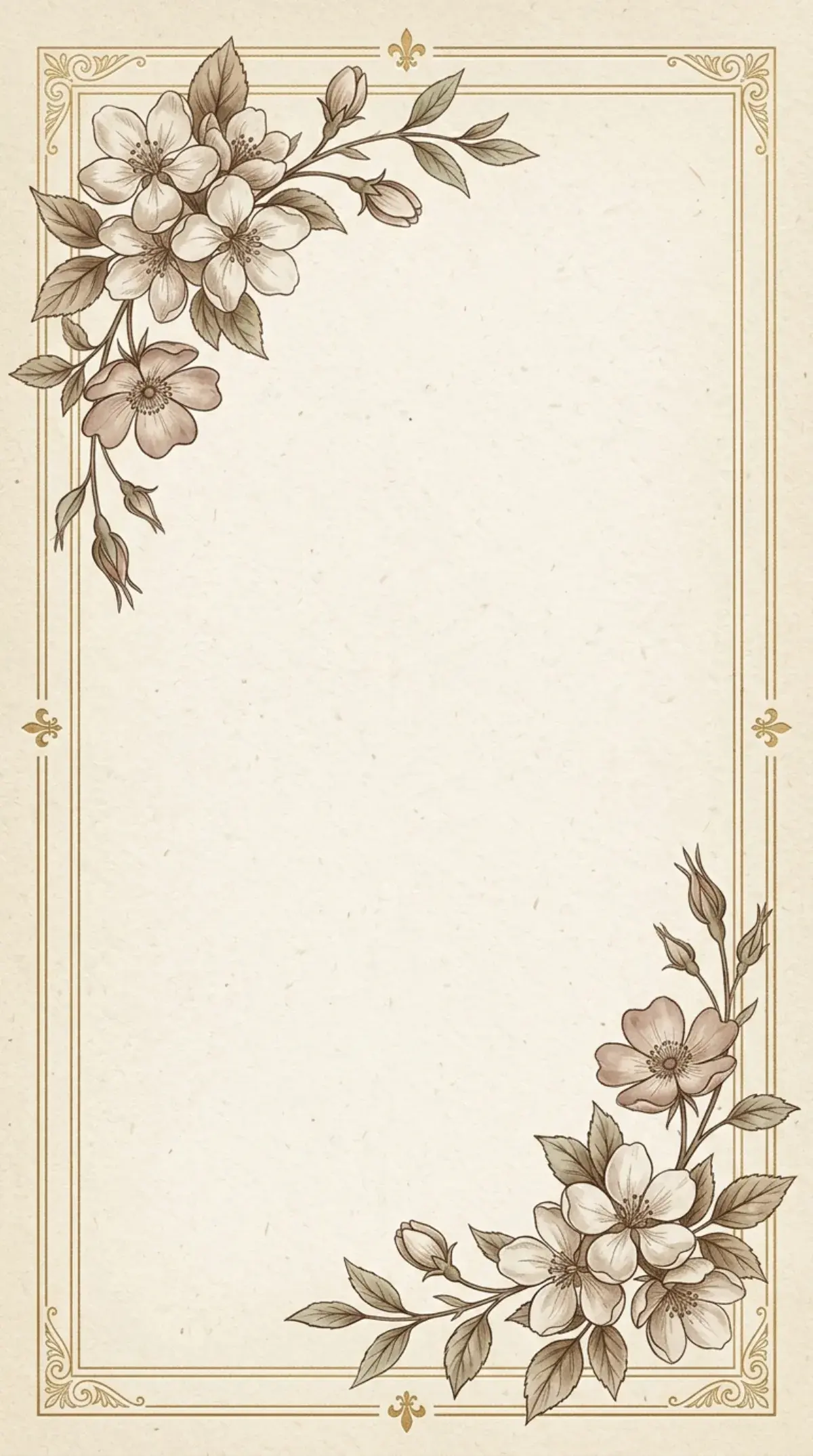 Gilded Botanical Border