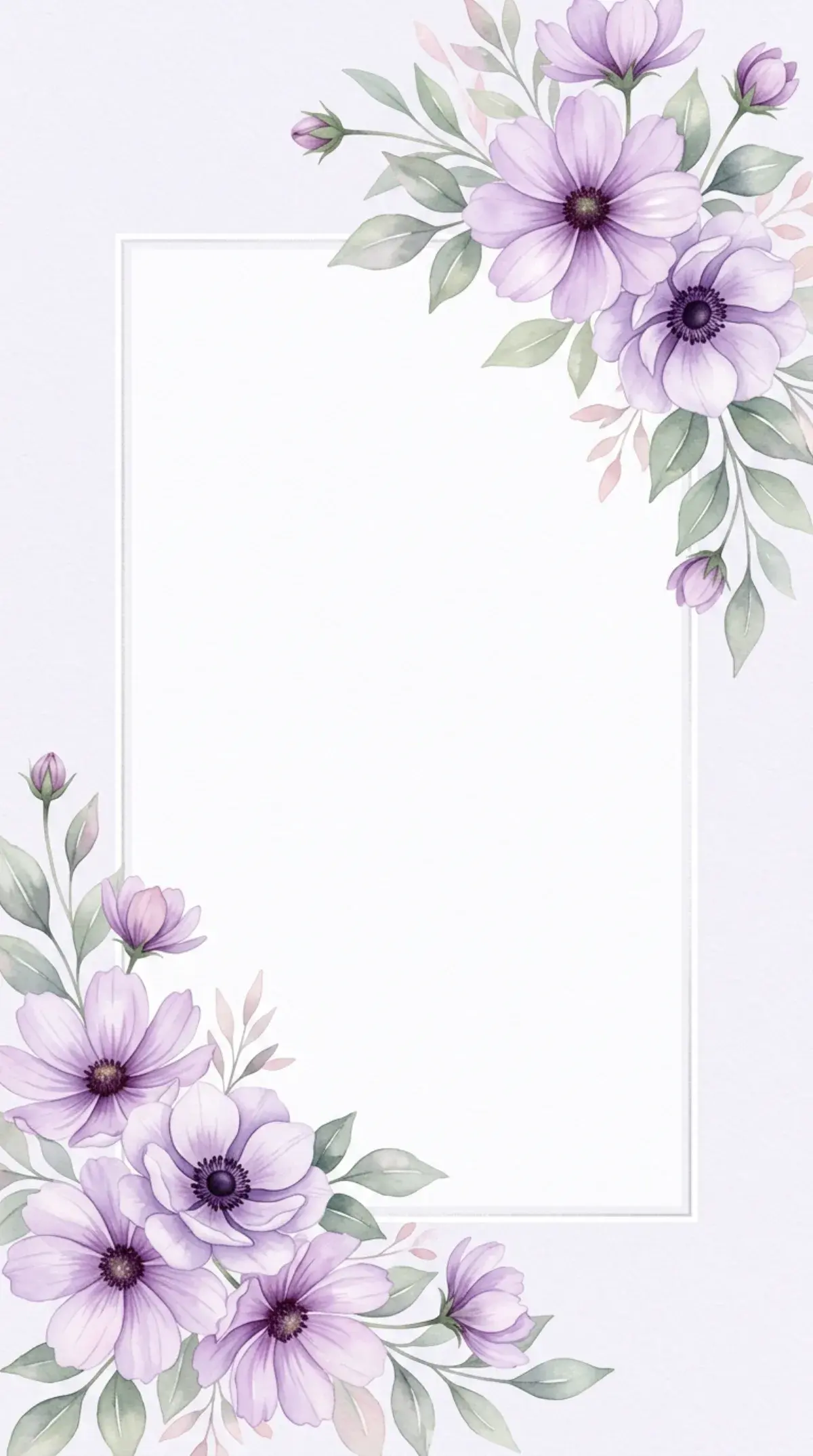 Lavender Cosmos Frame