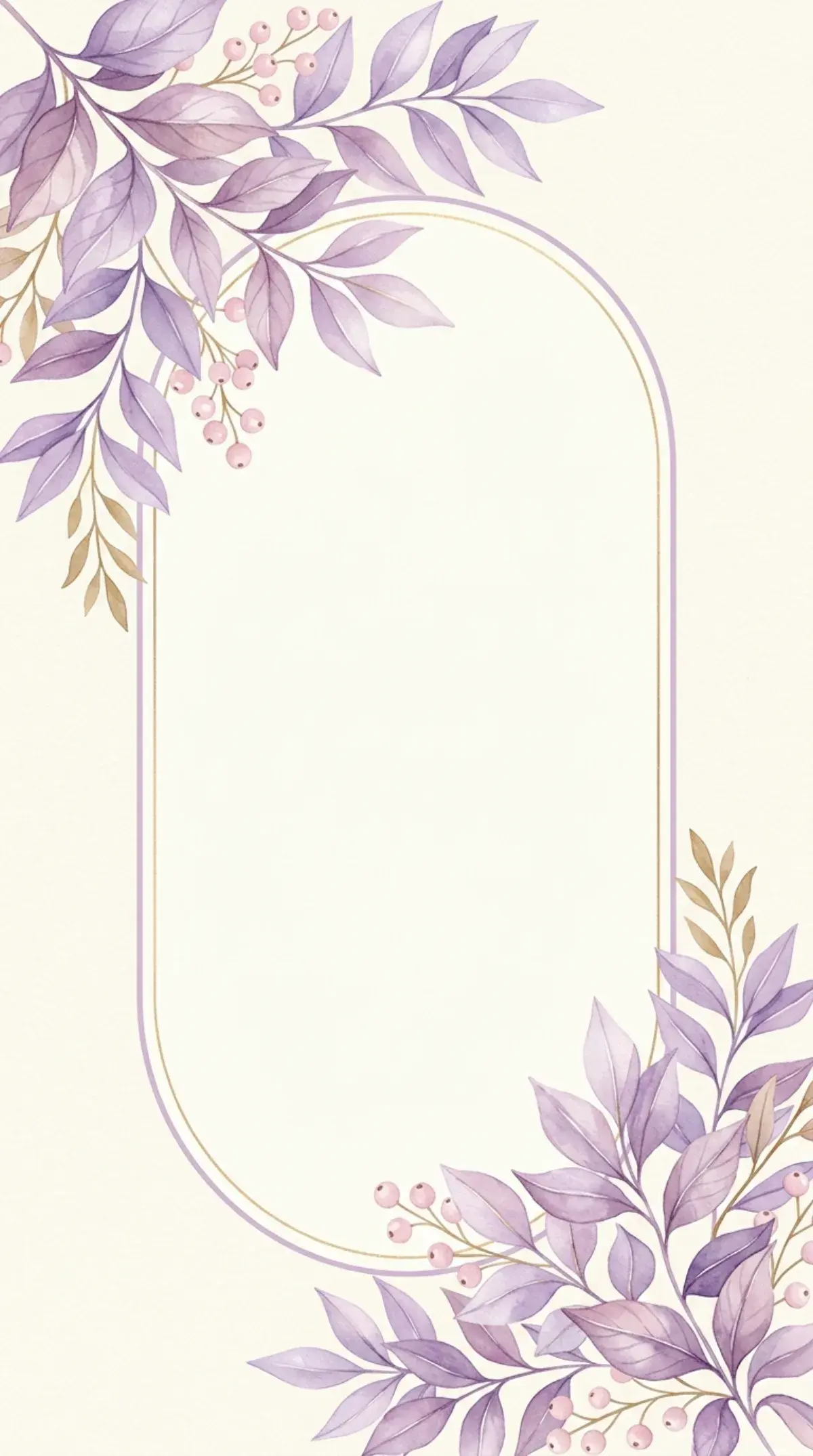 Lavender Leaf Oval