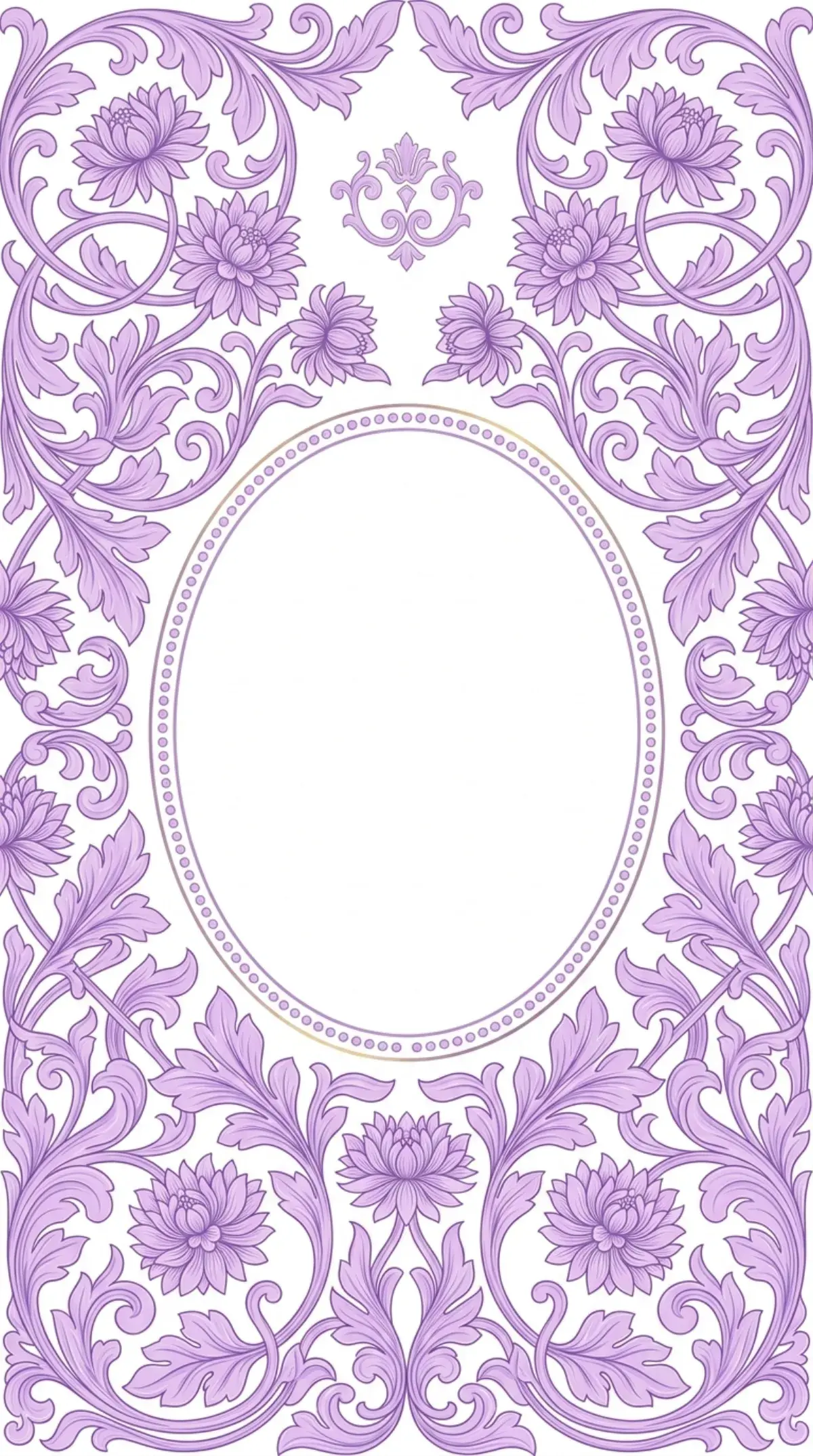 Lilac Baroque Oval