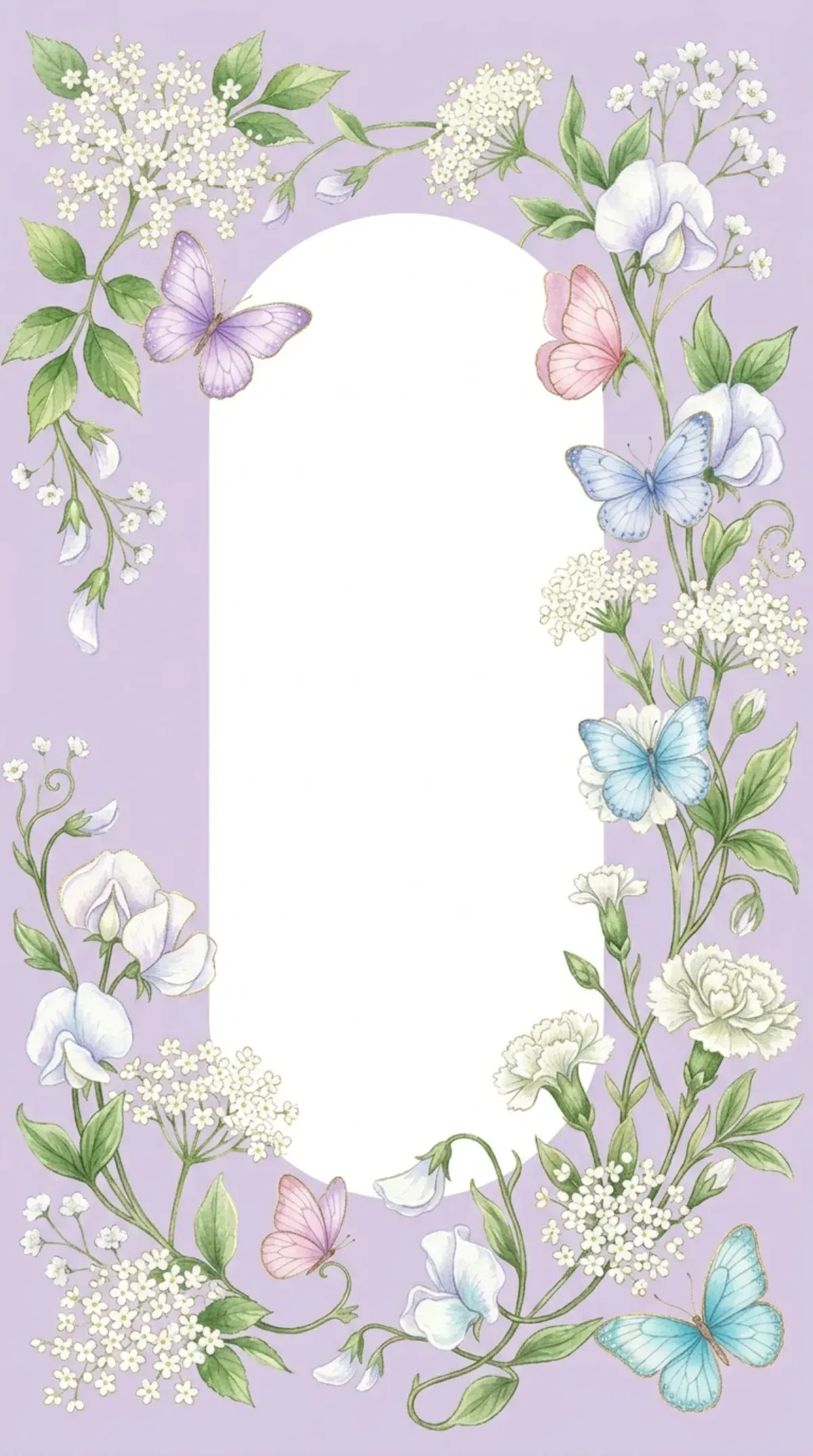 Lilac Butterfly Arch