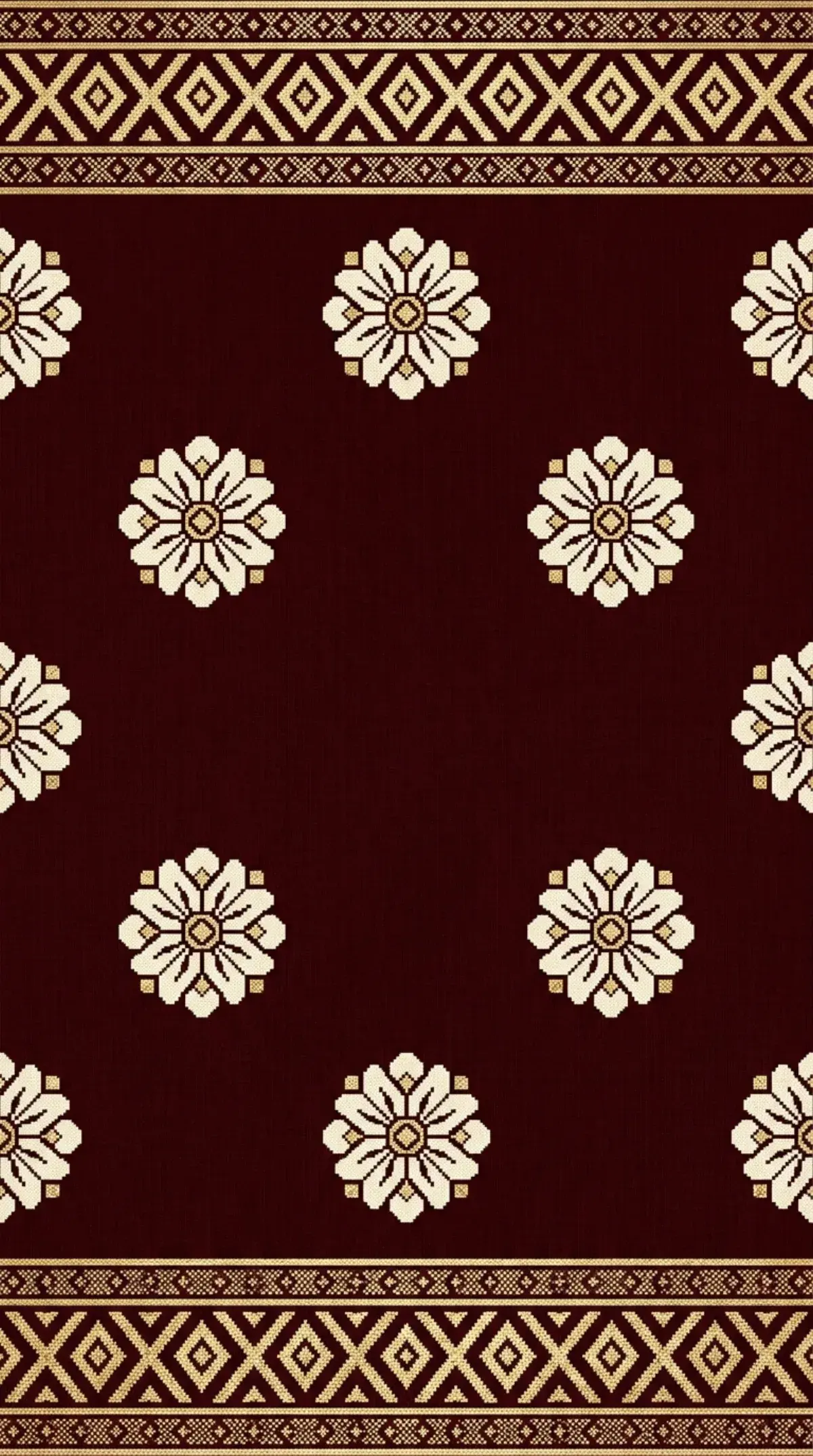 Maroon Medallion