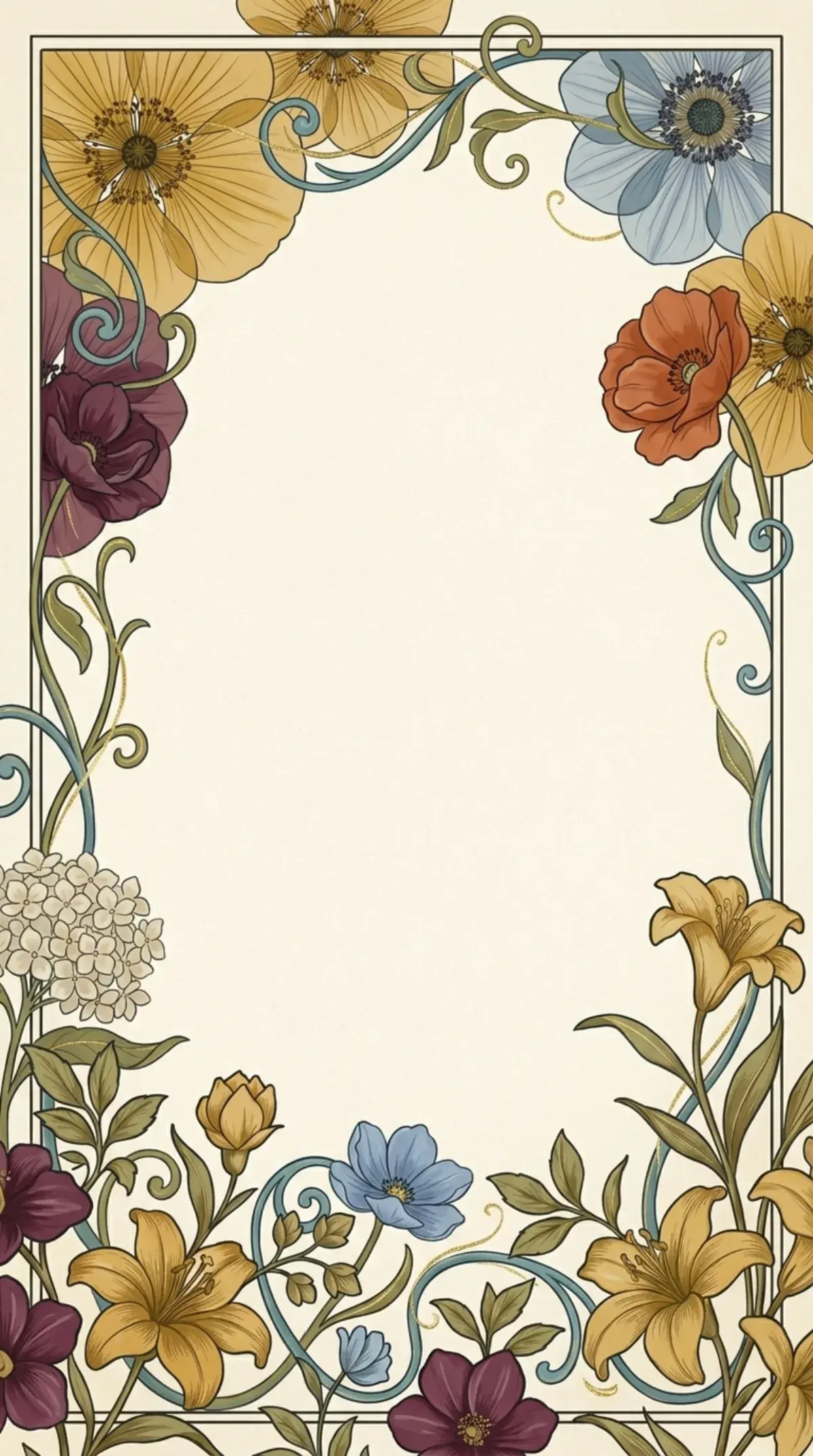 Nouveau Bloom Border