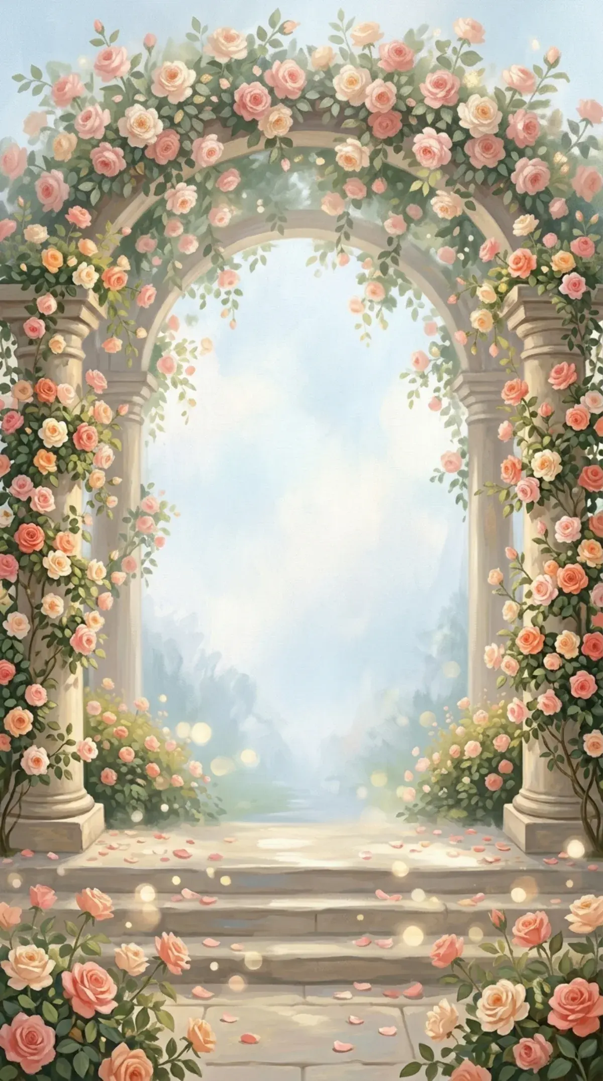 Rose Archway Peach
