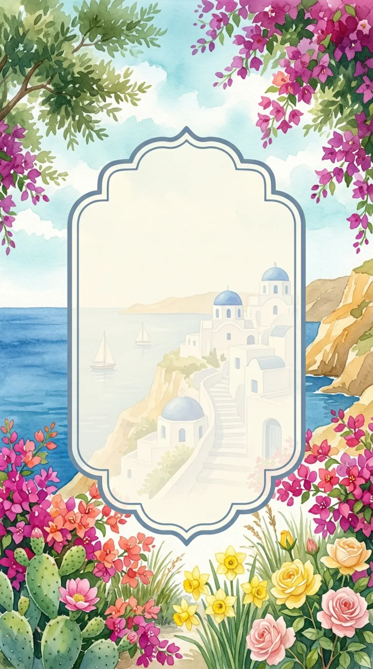 Santorini Bloom