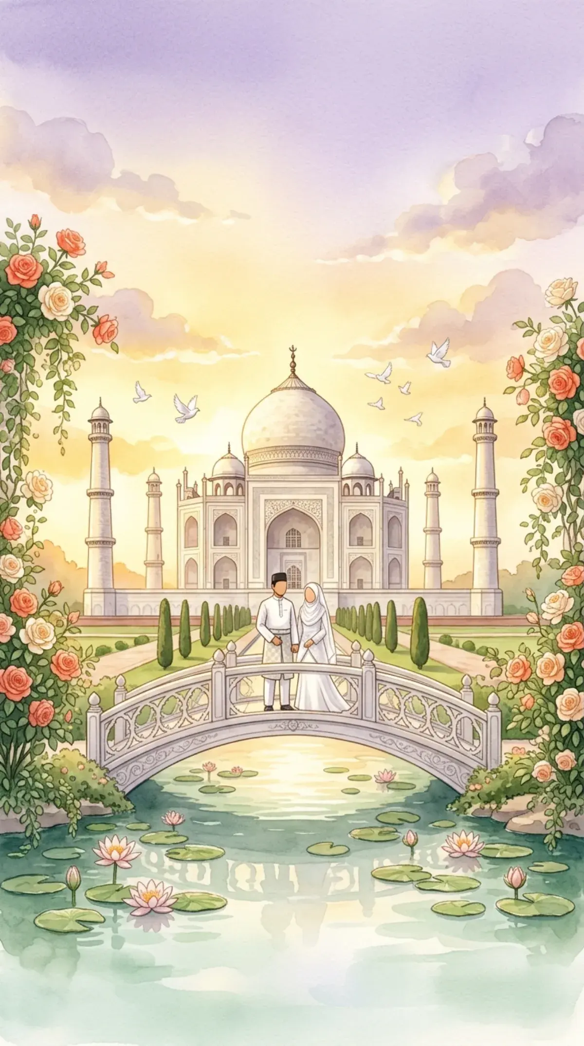 Taj Bridge Sunset
