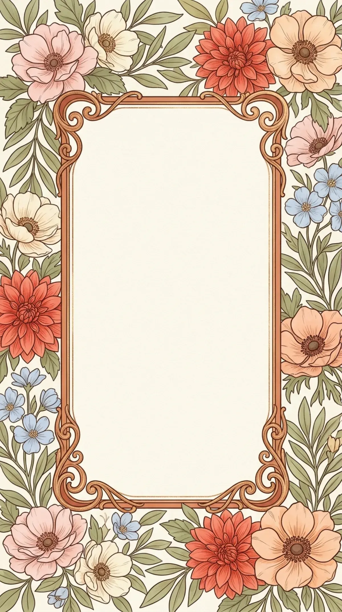 Vintage Anemone Frame