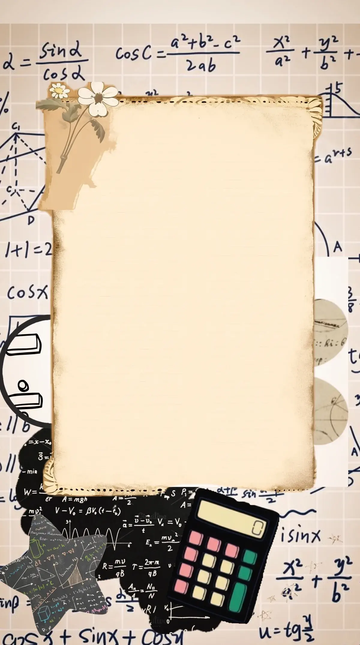 Vintage Math Parchment